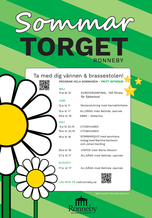 Sommartorget i Ronneby - Program