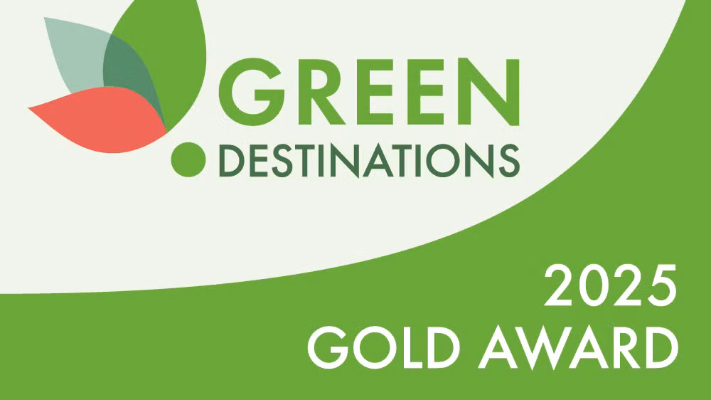Green Destinations Awrad Logotyp Gold