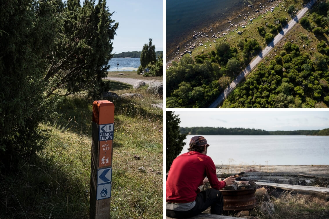 Kustled för cykling, vandring, paddling och segling i Karlskrona