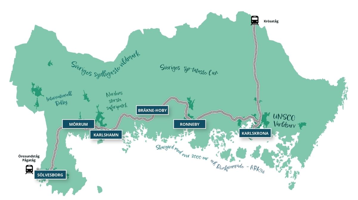 Ta tåget till Blekinge