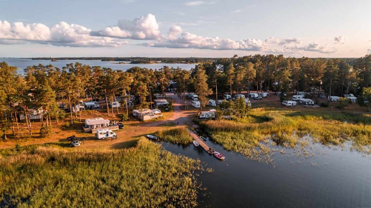 Campingplats nära havet i Blekinge