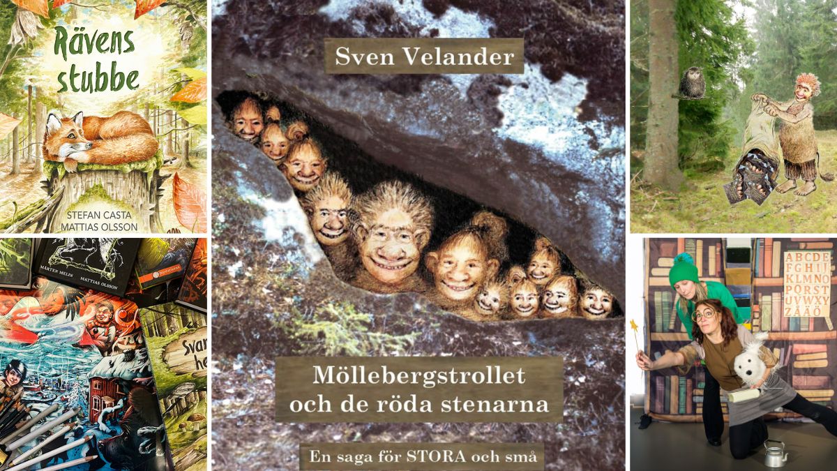 Ett urval av barnaktiviteter under Jämshögs Bokbyfestival