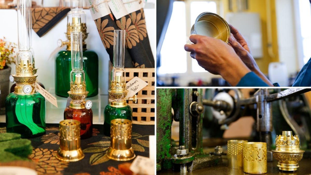 Tillverkning av klassiska fotogenlampor i Blekinge – svenskt hantverk i glas och mässing med rötter i regionens design- och industrikultur.