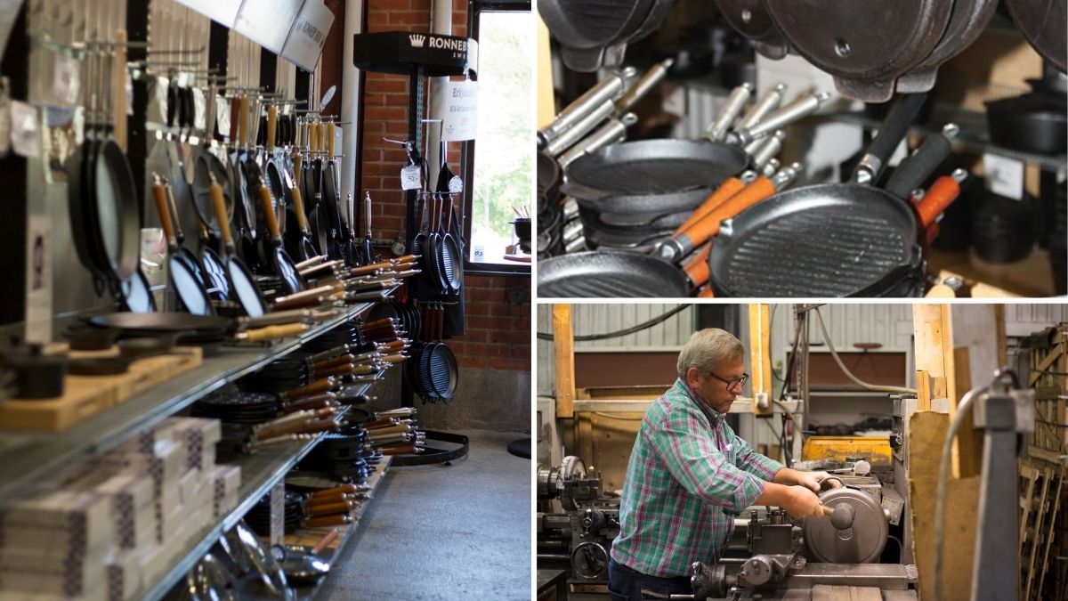 Hantverk och tillverkning av gjutjärnspannor i Blekinge – lokal industri med fokus på kvalitet, hållbarhet och tradition.