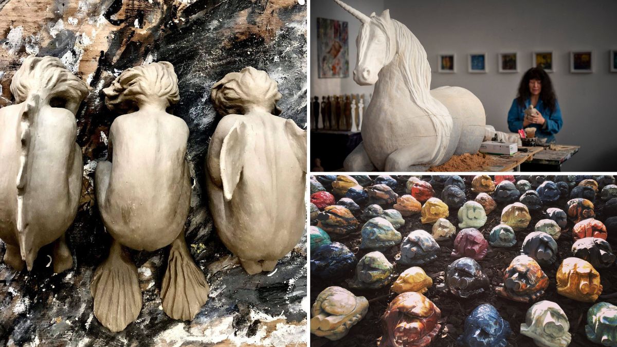 Keramikskulpturer och konstnärligt hantverk i Blekinge – handgjorda figurer, skulpturer och konstverk som hyllar kreativitet och fantasi.