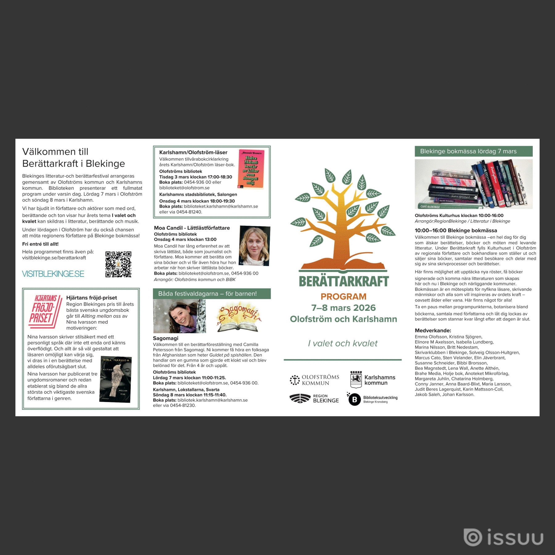 Berättarkraft Blekinge 2026 Programblad