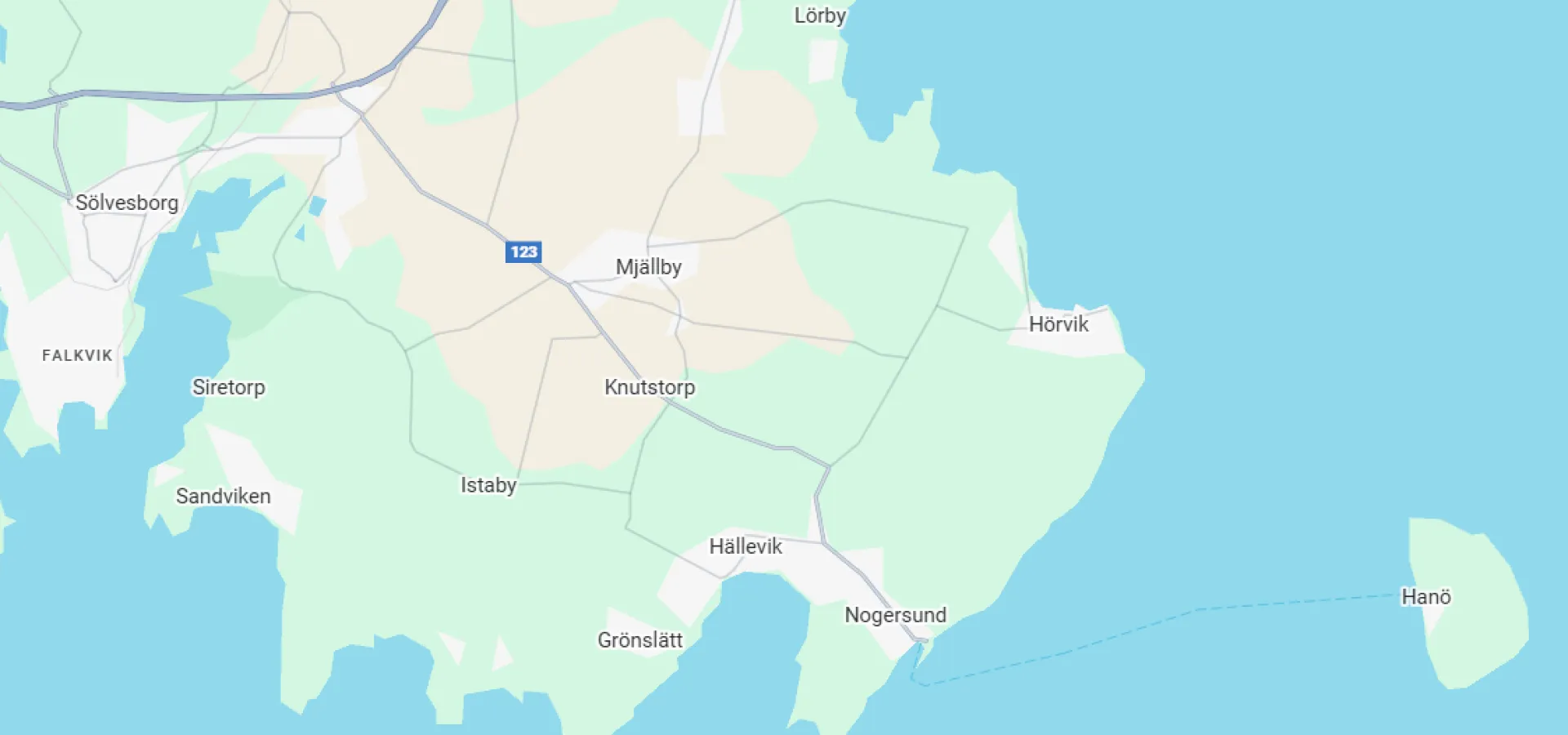 Karta över sölvesborg