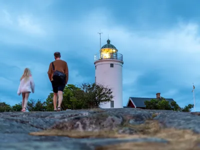 Blekingefyr som symboliserar synlighet och trovärdighet.