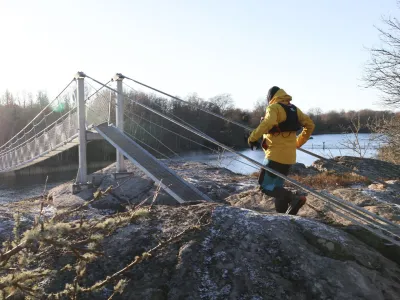 Eriksbergsledens hängbro, Blekinge