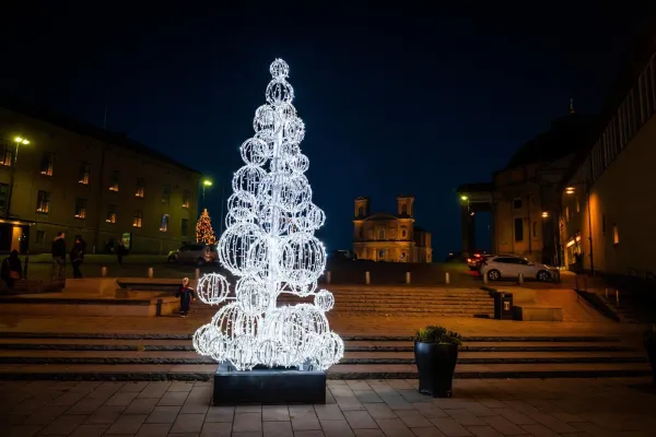 Julbelysningen tänds i Karlskrona City