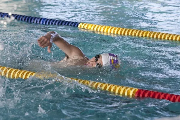 Motionssimma i sporthallen