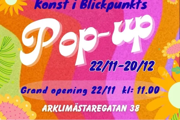 Konst i Blickpunkts Pop-up