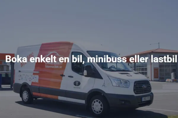 Hyr bil och minibuss på Listermacken