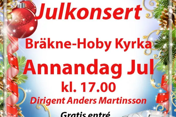 Julkonsert med Hoby Musikkår