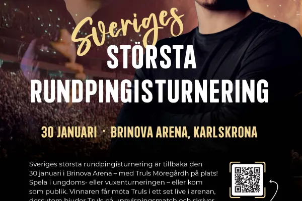 Sveriges största rundpingisturnering - Truls Möregårdh
