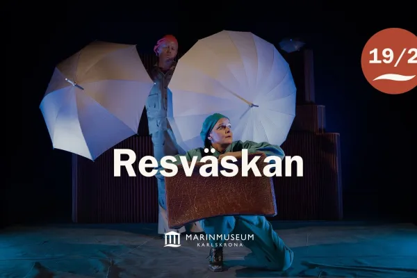 Teaterföreställning på Marinmuseum: Resväskan