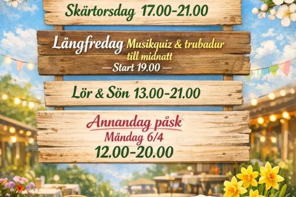 Påsköppet Norje Boke Restaurang och Pizzeria