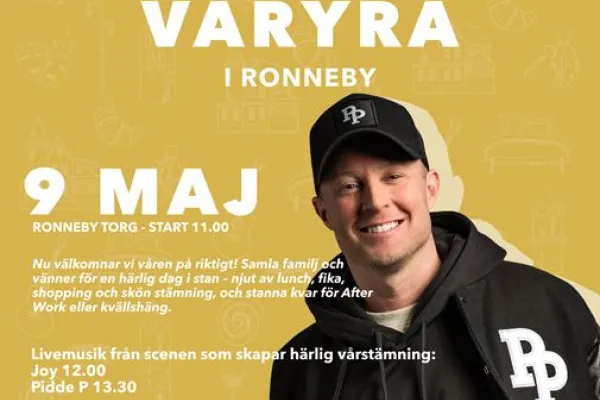 Våryra Ronneby Torg och uteserveringspremiär