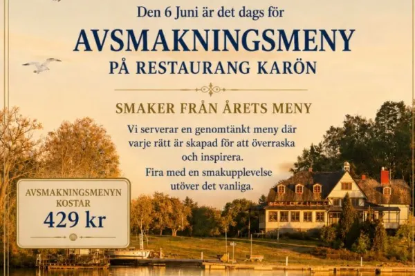 Avsmakningsmeny Restaurang Karön