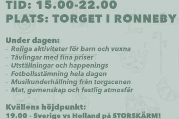 VM OCH FOTBOLLSFEST på torget