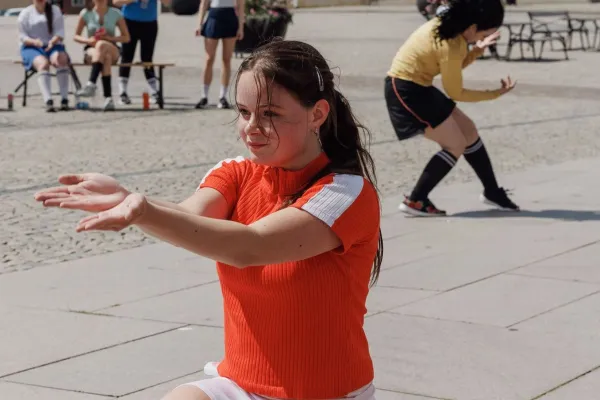 Dansare på torg