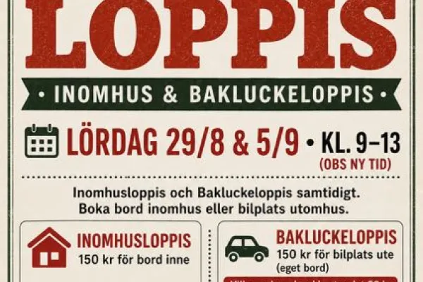 Bakluckeloppis i Bräkne Hoby