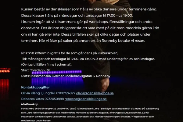 UNGMASS söker nya dansare