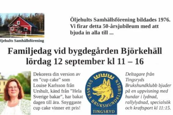 Familjedag på Björkehäll i Hallabro