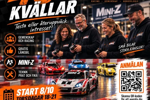 40plus kvällar hos Karlskrona Miniracingklubb
