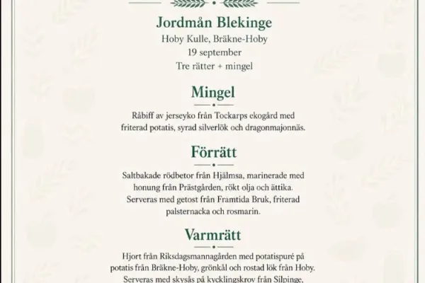 HÖSTMIDDAG MED BLEKINGE JORDMÅN