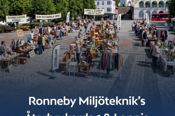 Miljötekniks Återbrukardag & Loppis på Ronneby Torg