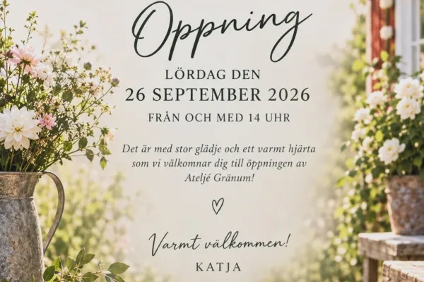 Invigning Ateljé Gränum
