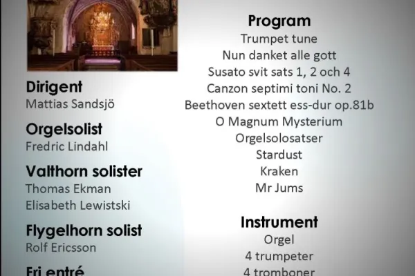 Skottårsorkestern Brassensemble Orgel