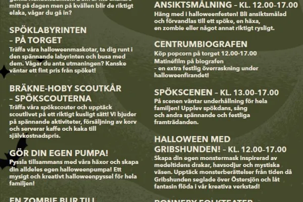 Kuslig Halloween-fest i Ronneby...