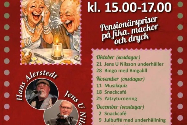Glada pensionärsträffar i Hoby