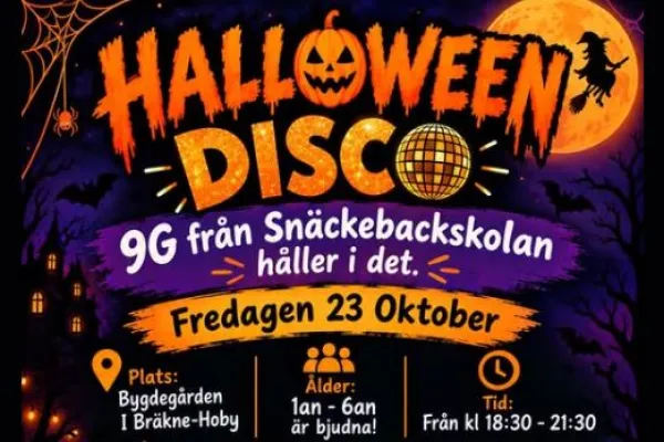 Halloween disco i Bräkne-Hoby