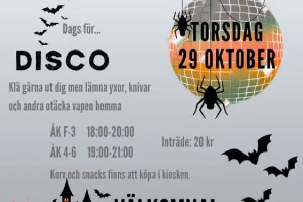 Höstlovsdisco i Hallabro