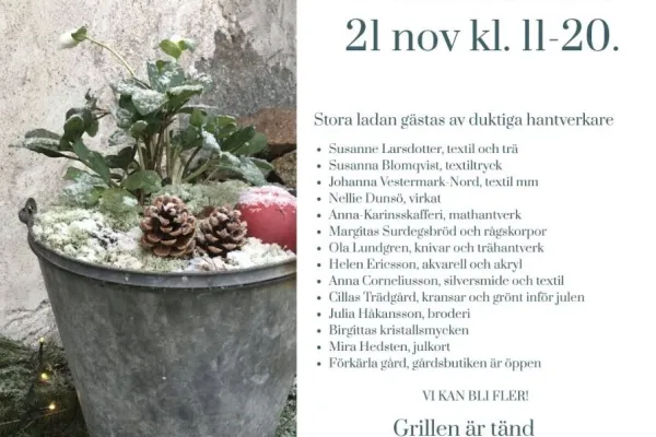 Julmarknad på Förkärla Gård