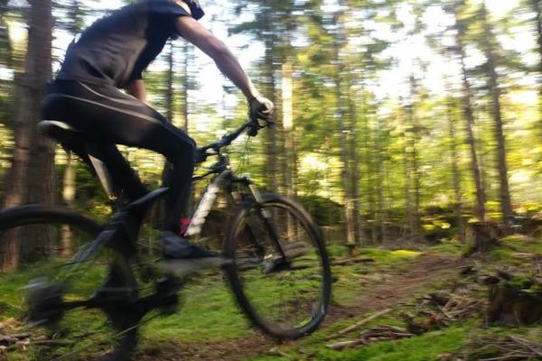 Cycling on the MTB track