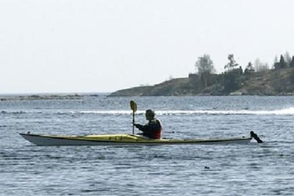 Sea kayaking in Matvik