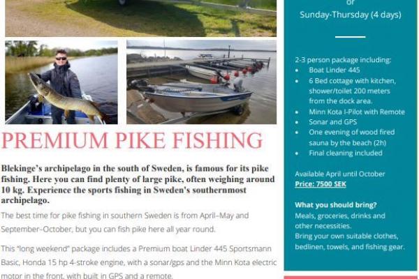 Book a pike guide in the Blekinge archipelago - Svalemåla Pike Fishing
