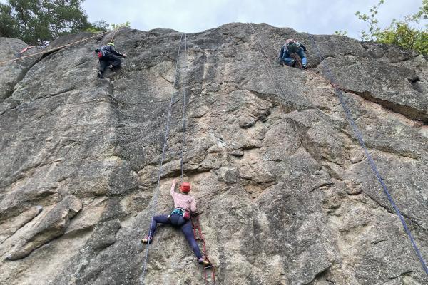 Rock climbing with Sydsvenska Äventyr