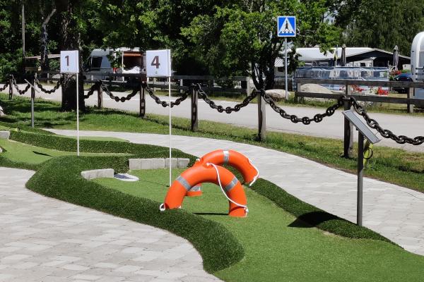 Miniature golf at Ronneby Havscamping