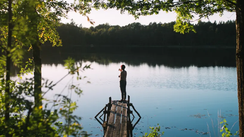 En kopp te vid en sjö i Blekinge - Det bästa stunderna i livet!