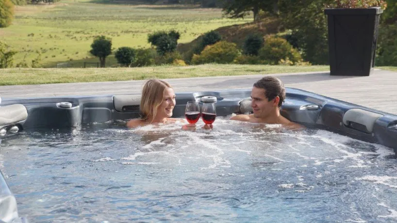Utomhusjacuzzi på Eriksberg i Blekinge