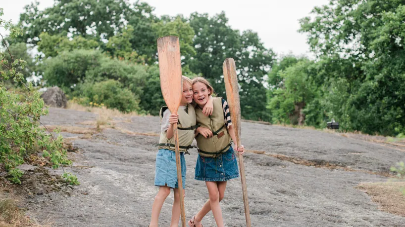 Paddla tillsammns med familjen på Tjärö i Blekinge