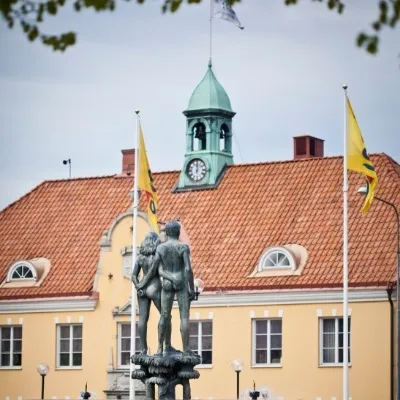 Ask och Embla på Sölvesborgs torg