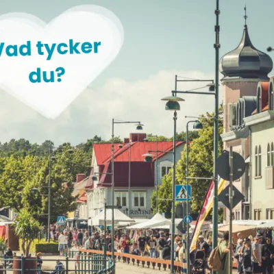 stad med hus