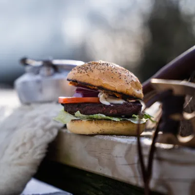 Hamburgare i naturen
