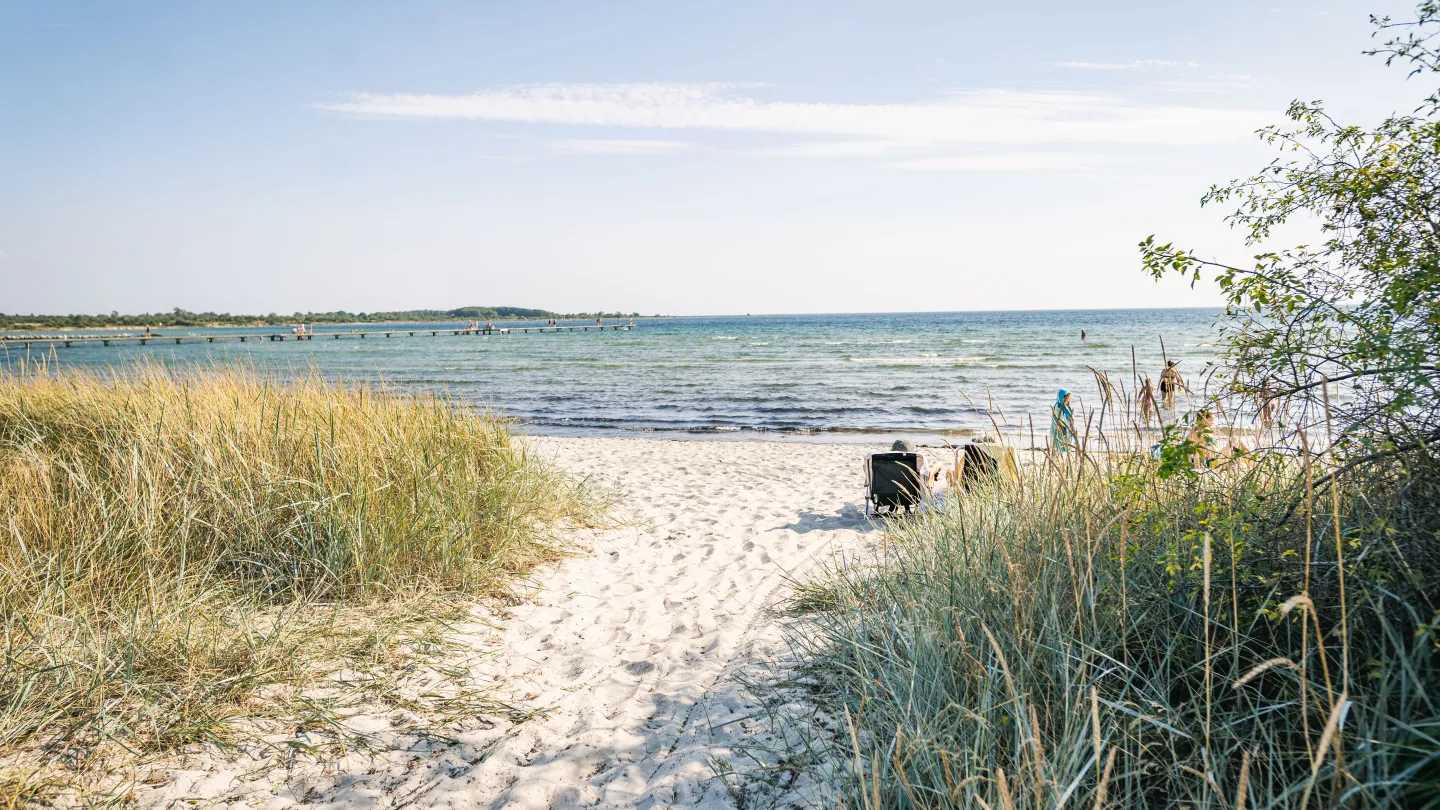 Sandvikens strand i Sölvesborg